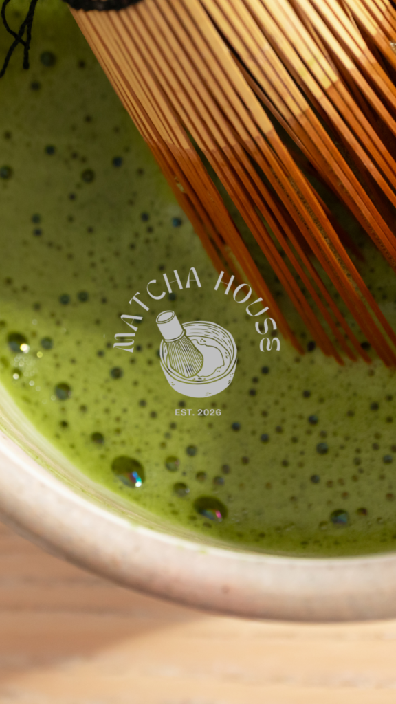 green modern matcha cafe your story